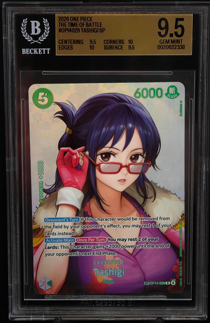Tashigi OP14-029 SP – The Time of Battle – BGS 9.5