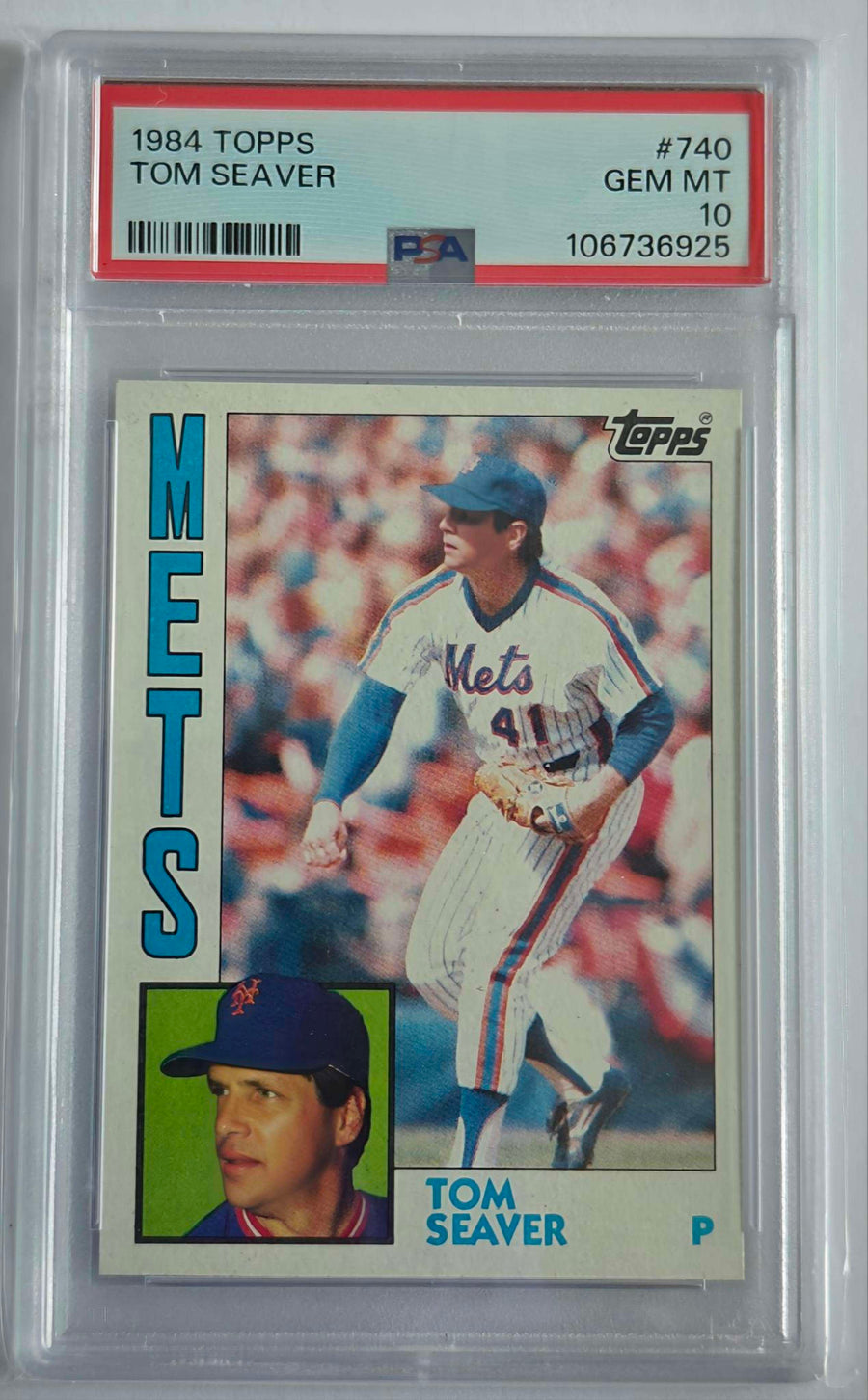 Tom Seaver #740 – 1984 Topps – PSA 10