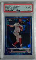 Brandon Marsh #243 Rookie – 2022 Topps Chrome Sapphire – PSA 10