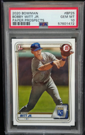 Bobby Witt Jr. #BP-25 – 1st Bowman Paper Prospect – 2020 Bowman – PSA 10 Gem Mint