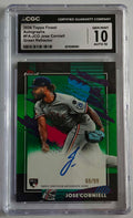 Jose Corniell FA-JCO Green Refractor Auto /99 – CGC 10 / Auto 10