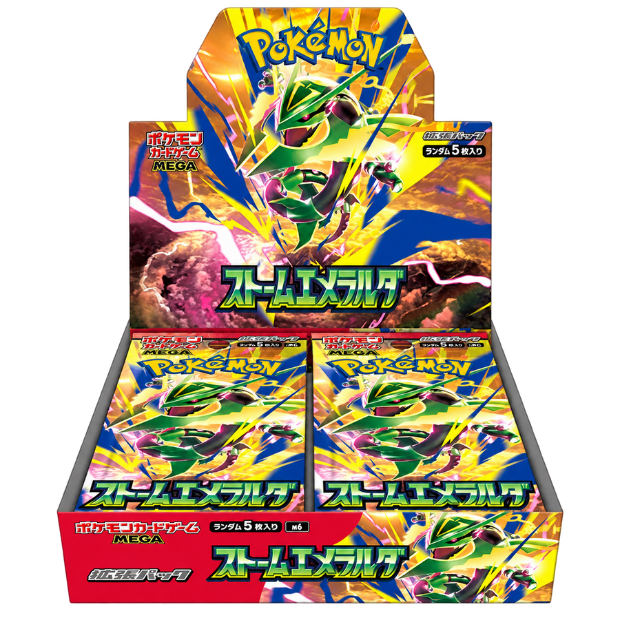 Pokémon TCG MEGA – Storm Emeralda Booster Box [M6] – Japanese – 30 Packs