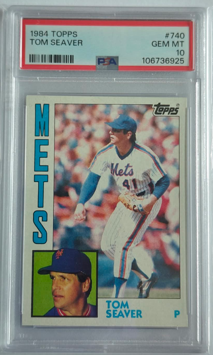 Tom Seaver #740 – 1984 Topps Baseball – PSA 10 Gem Mint