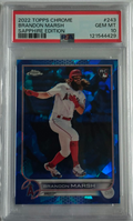 Brandon Marsh #243 – Rookie Card – 2022 Topps Chrome Sapphire Edition – PSA 10 Gem Mint