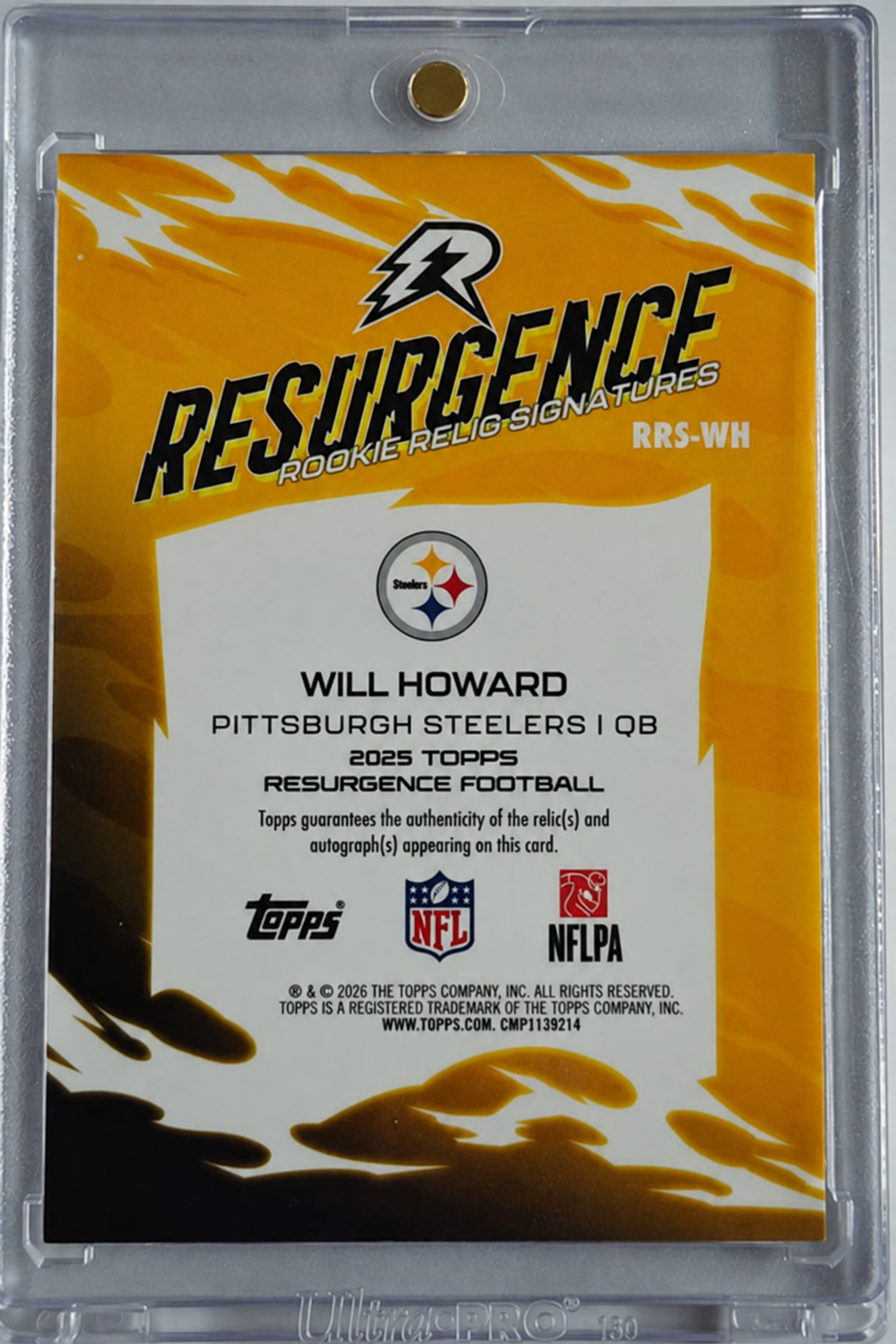 Will Howard – Rookie Relic Signatures Purple /75 Auto – 2025 Topps Resurgence – #RRS-WH