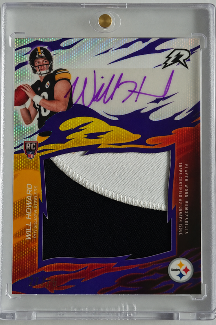 Will Howard – Rookie Relic Signatures Purple /75 Auto – 2025 Topps Resurgence – #RRS-WH