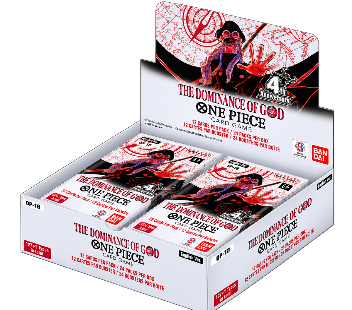 One Piece Card Game OP-18 The Dominance of God English Booster Box